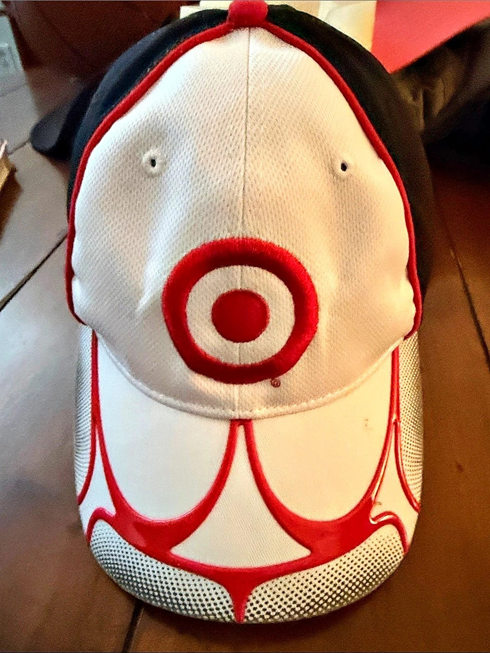 Target Kylie Lacoste Color Block Baseball Cap White & Black